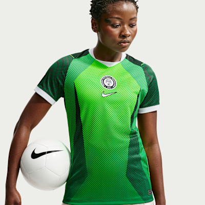 Nigeria 2026 Stadium Home Women's Nike Dri-FIT Soccer Short-Sleeve